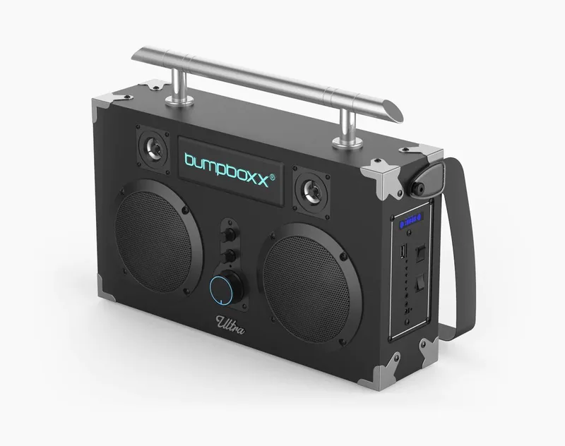 Bumpboxx Bluetooth Boombox Ultra Plus Black