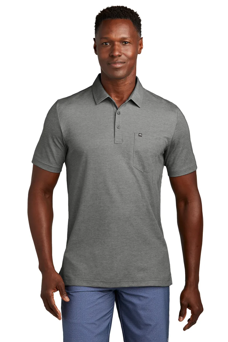 TravisMathew Oceanside Heather Pocket Polo view 3