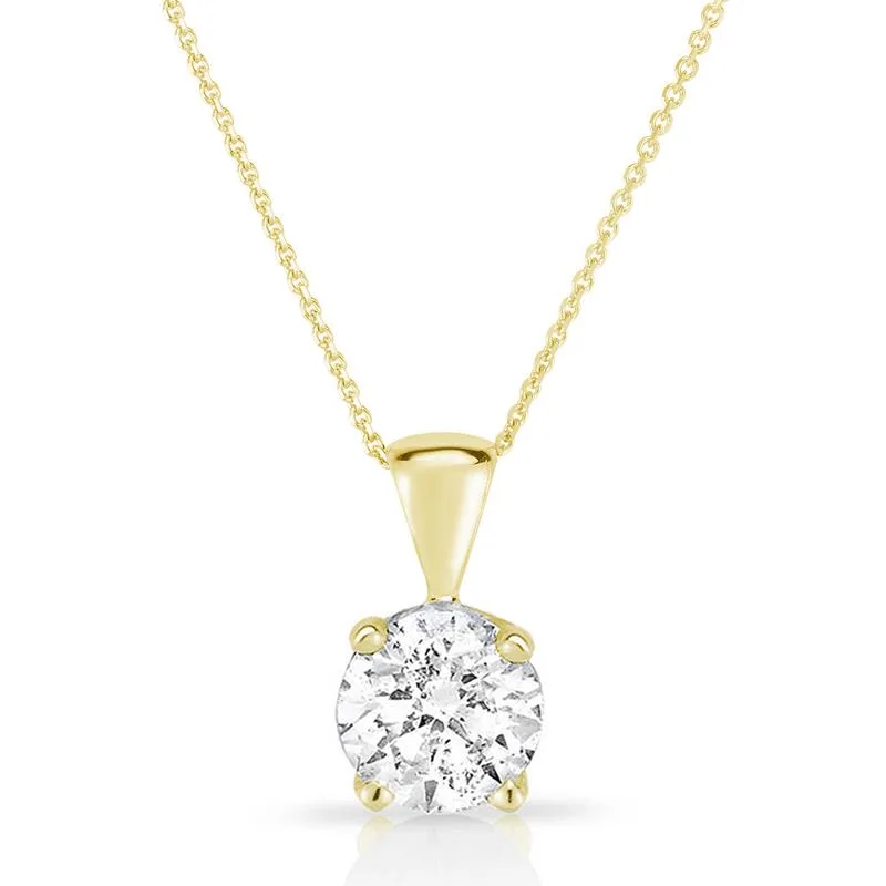 Jilco Inc Round Diamond Cable Chain Necklace - 0.25 Ct