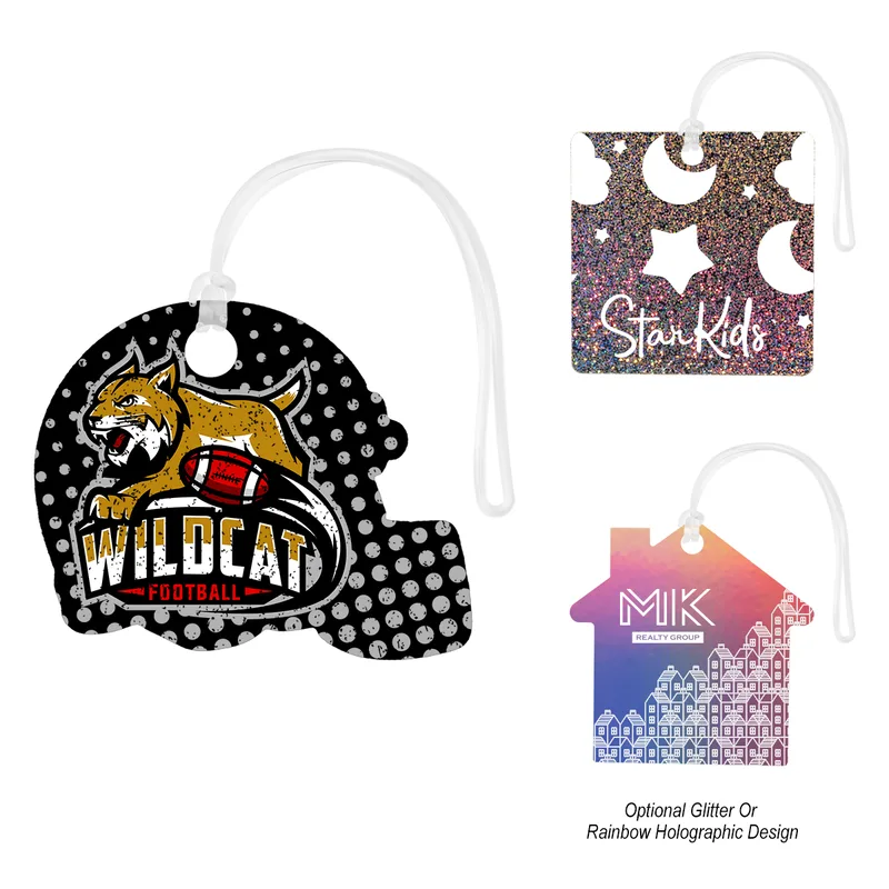 Acrylic Bag Tag - Custom Shapes 6" view 2