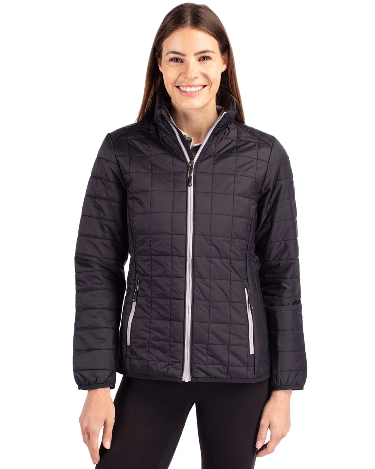 Cutter & Buck Rainier PrimaLoftÂ® Womens Eco Insulated Full Zip Puffer Jacket