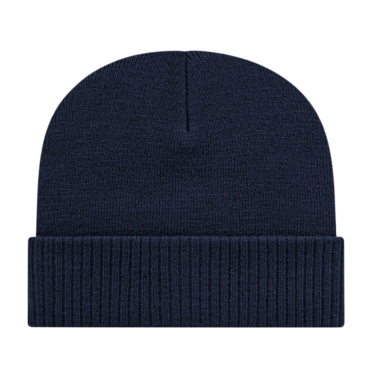 Knit Cap With Ribbed Cuff view 6