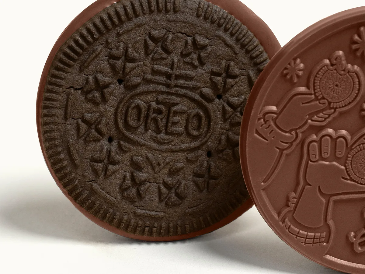 Four-Bite Oreo® Cookie with Custom Engraved Chocolate (3.2 in.) view 4