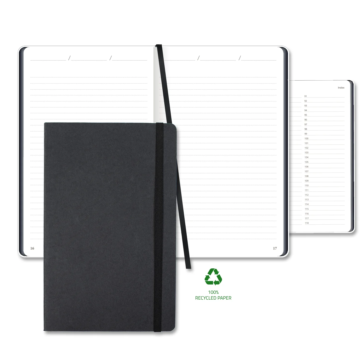 Castelli Carapace Medio Lined Recycled White Page Journal view 2