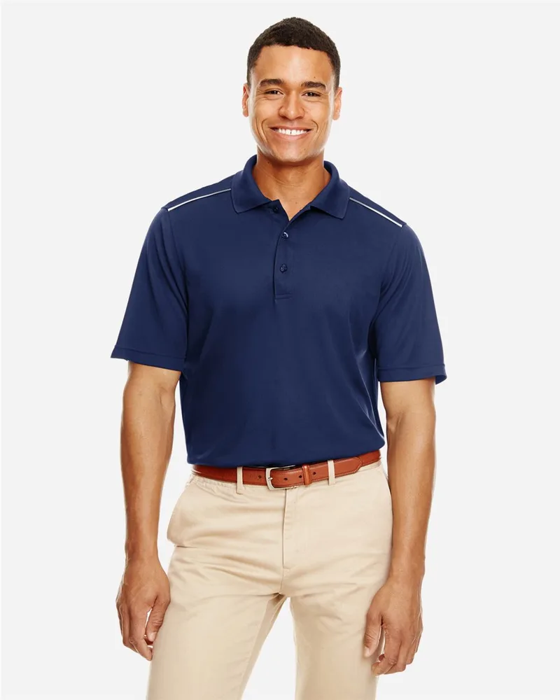 CORE365™ Men's Radiant Performance Piqué Polo w/Reflective Piping view 2