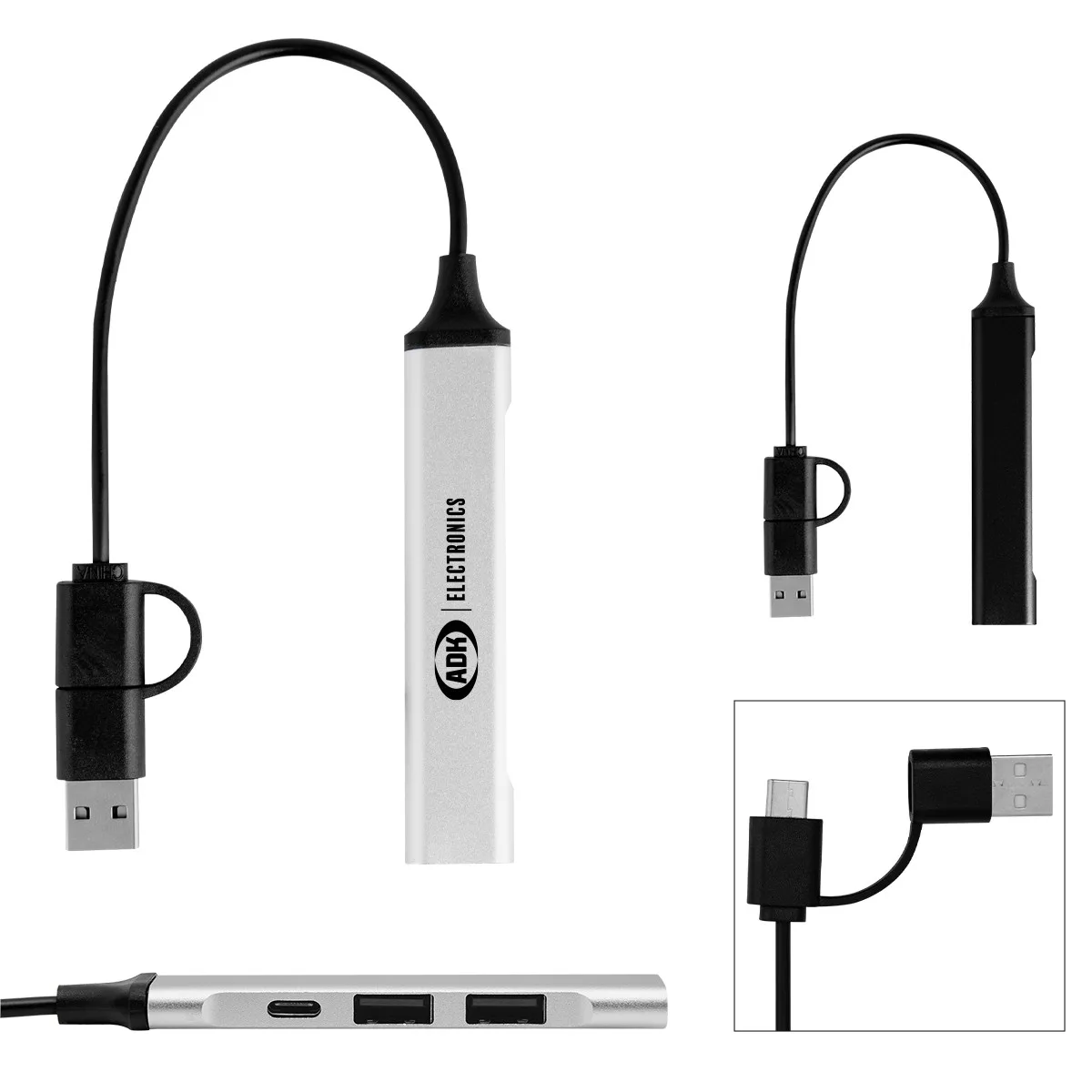 Triple Port Recycled Charging Hub view 2