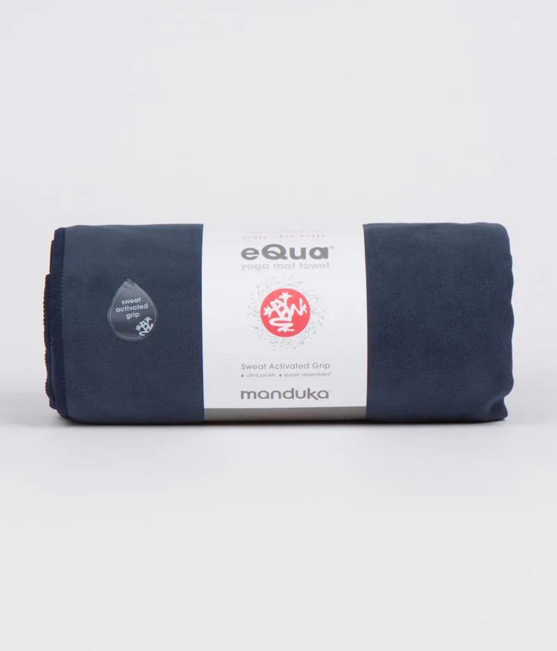 Manduka Equa Yoga Towel - Midnight Black