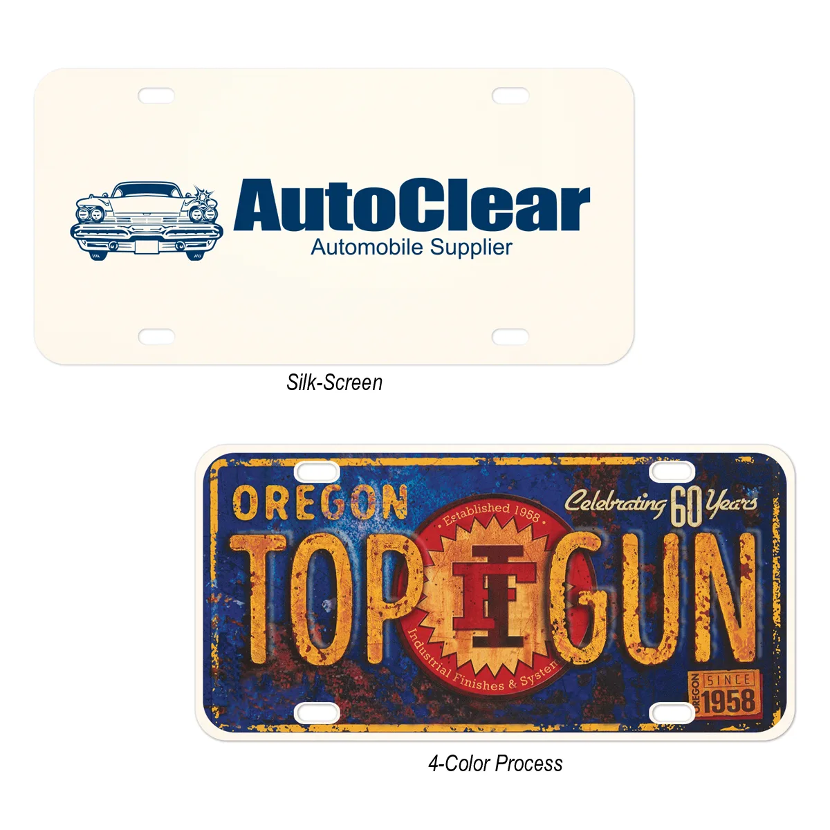 Aluminum Custom License Plate view 2