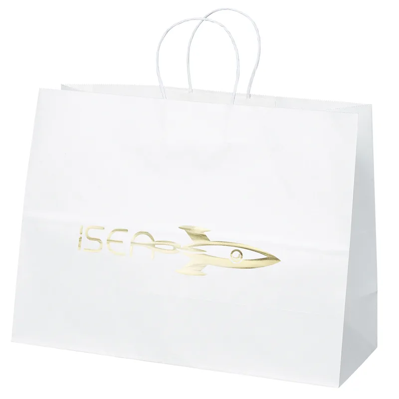 Vogue - White Shopper - Foil Print (16" x 6" x 12")