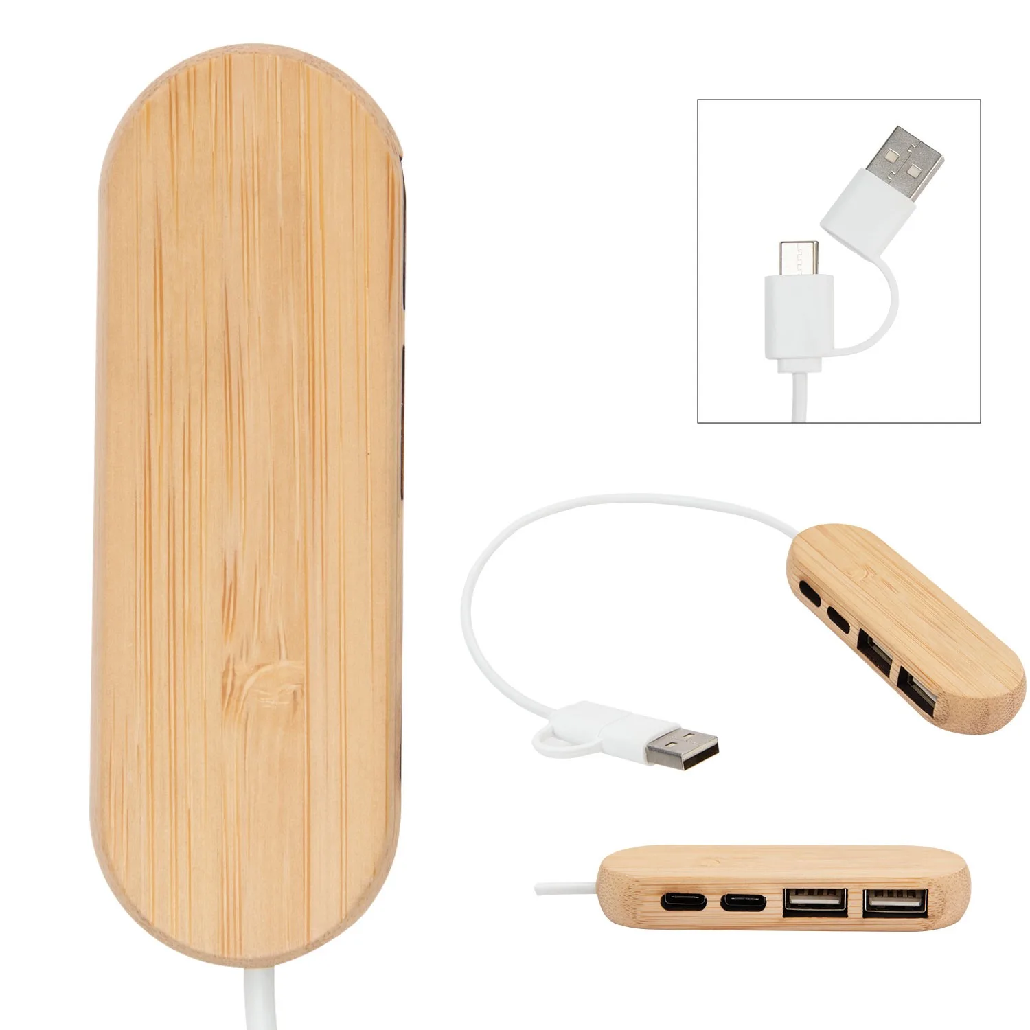 Dual Input Bamboo Hub view 2