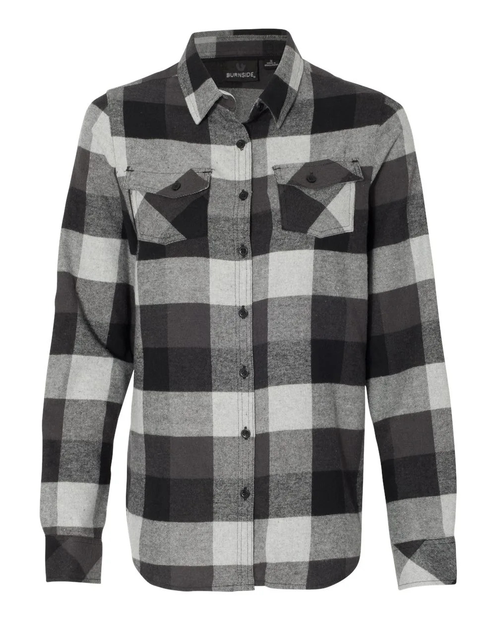 Burnside® Women's Yarn Dyed Long Sleeve Flannel Shirt
