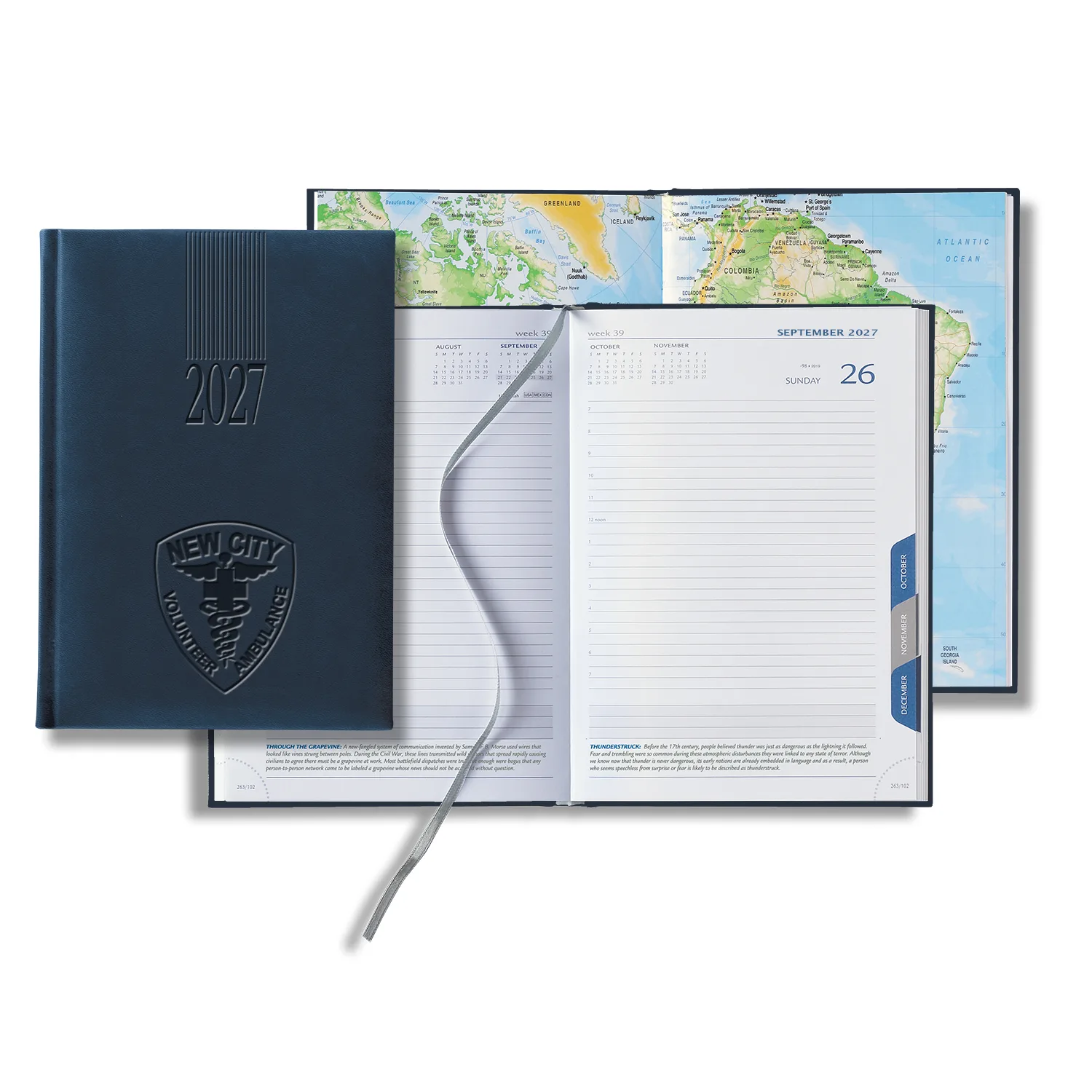 Castelli Tucson Medio White Page Tabbed Daily Diary view 6