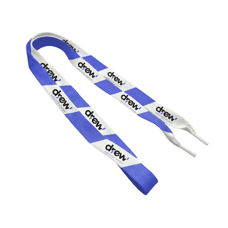 Recycled Polyester Dye Sublimated ½"x60" Shoelaces Pair (Domestically Produced)