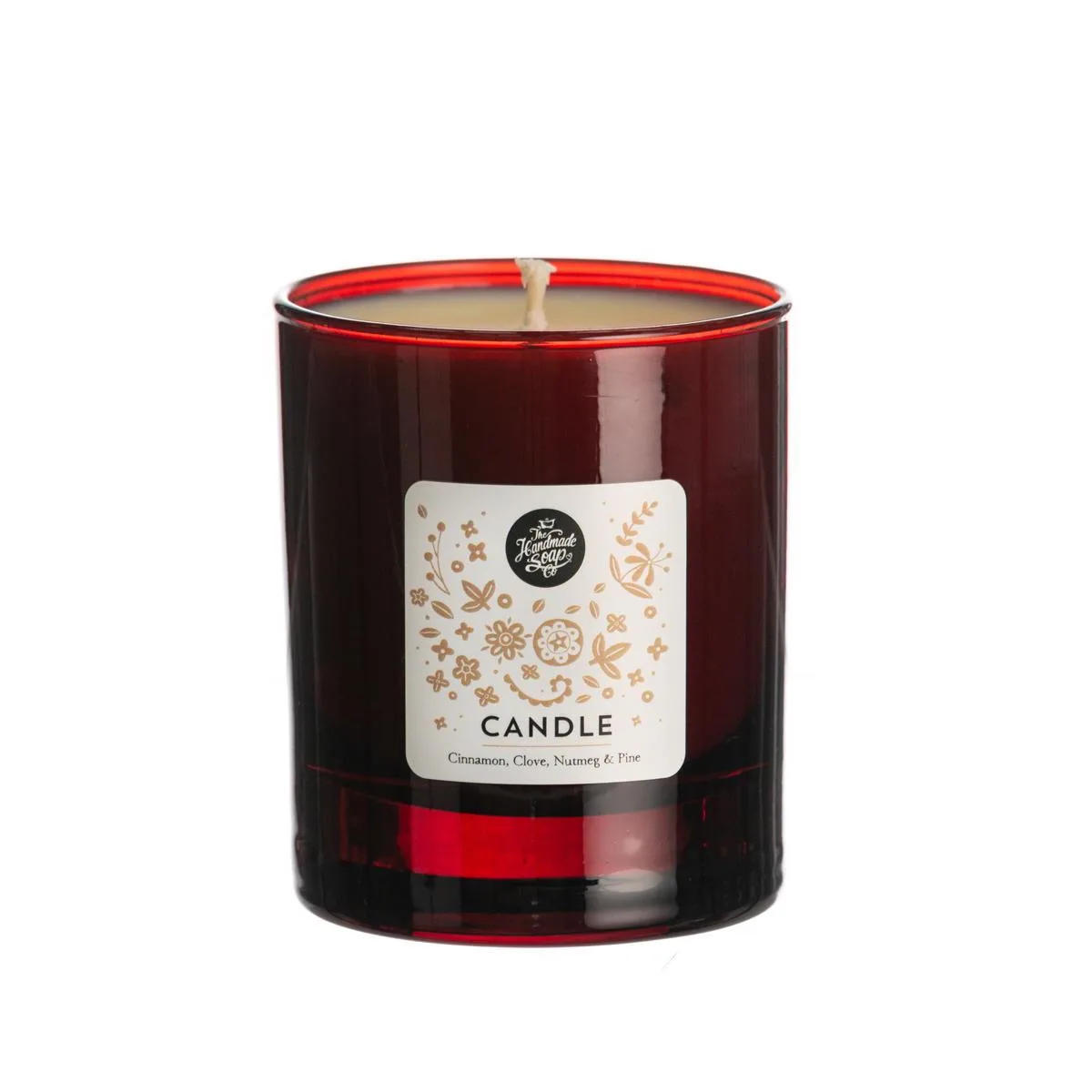 The Handmade Soap Co Soy Wax Candle - Cinnamon Clove Nutmeg And Pine