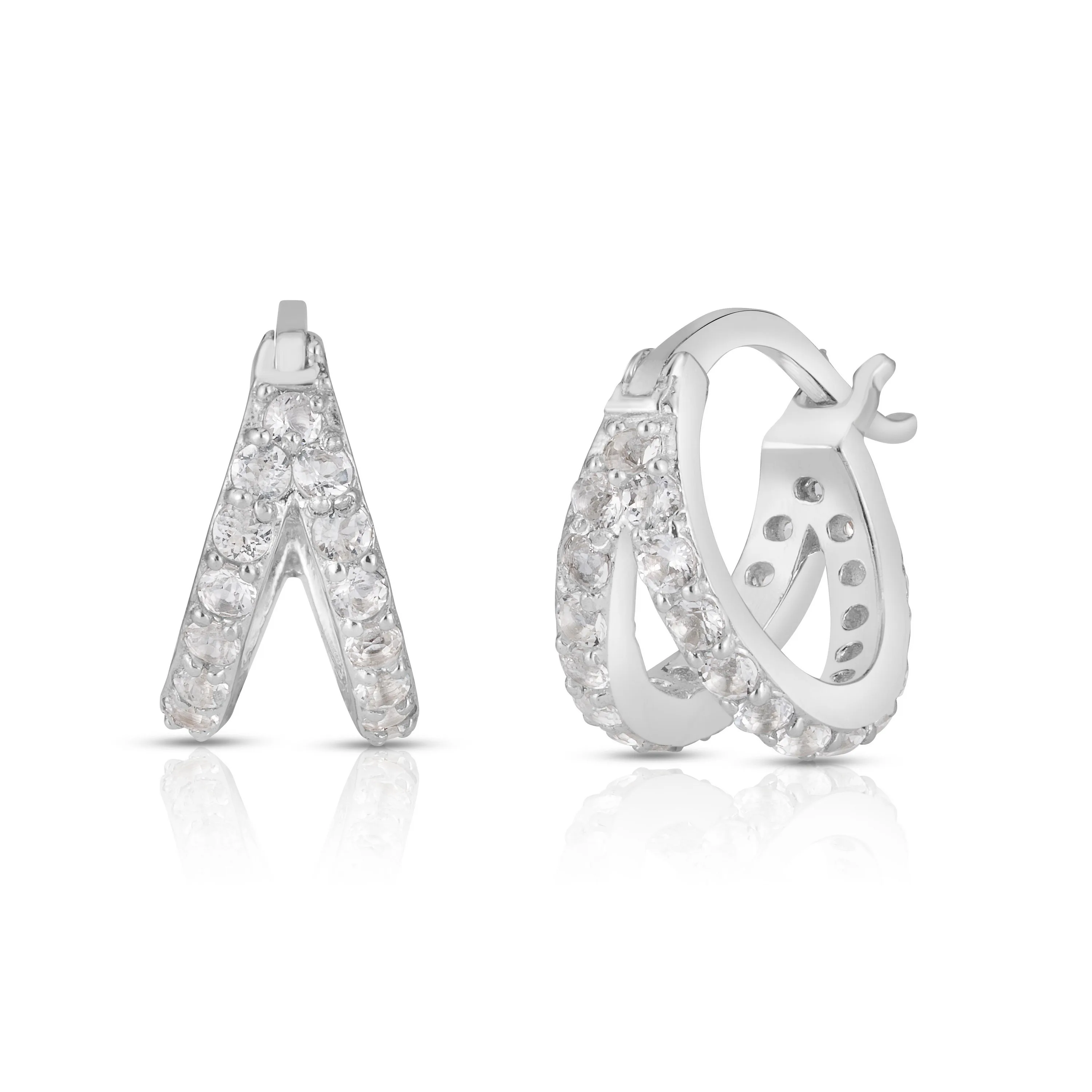 Jilco Inc White Topaz Huggies