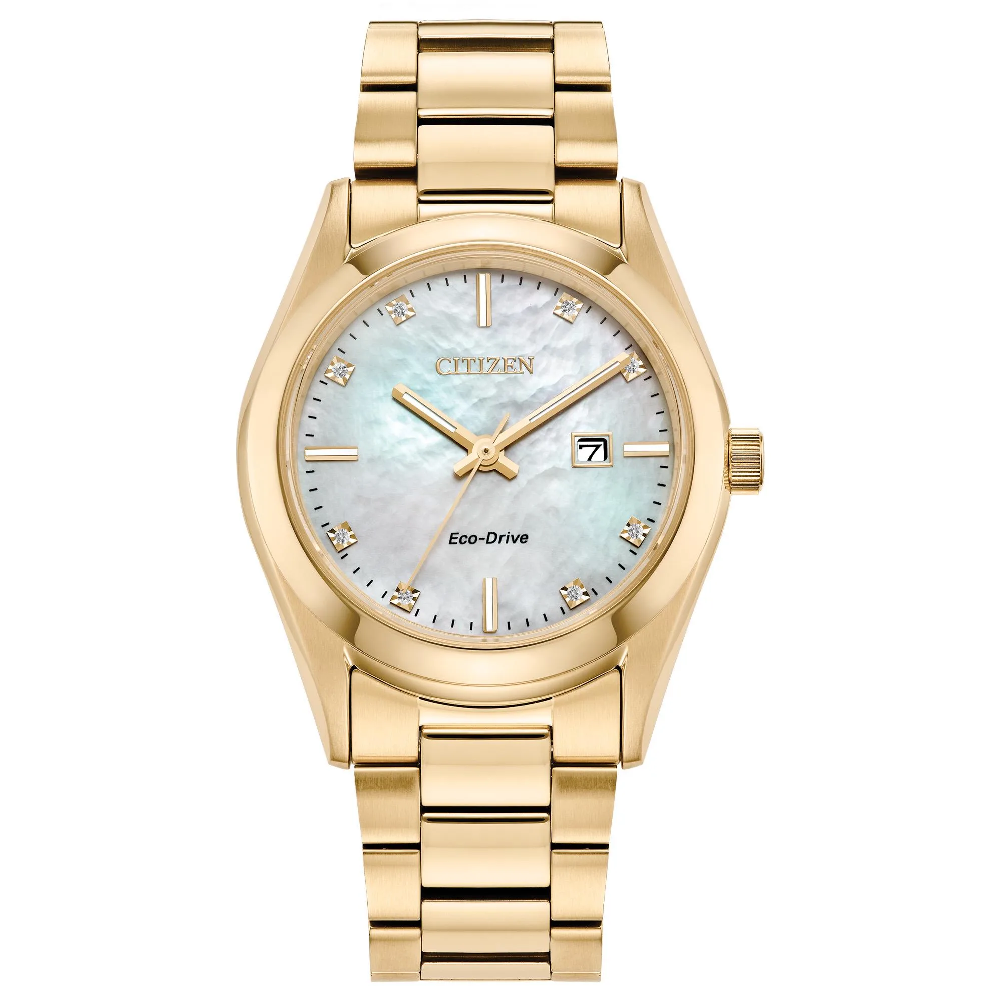 Citizen Watch Ladies' Sport Luxury Stainless Steel Bracelet Watch White Dial