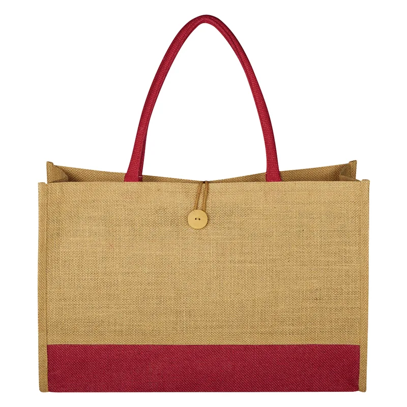 Jute Box Tote Bag view 3