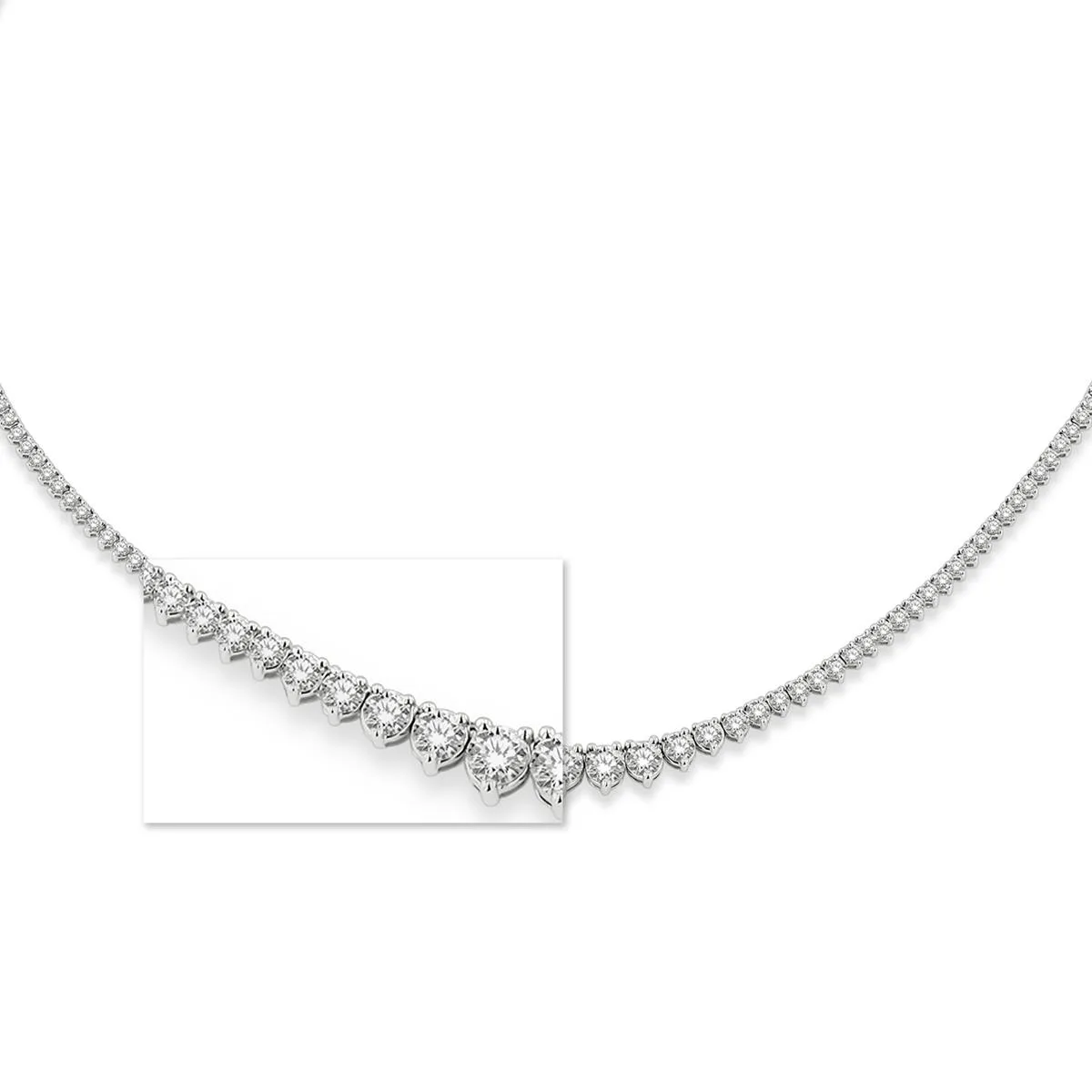 Jilco Inc Riviera Diamond Necklace - 5.00 Cts