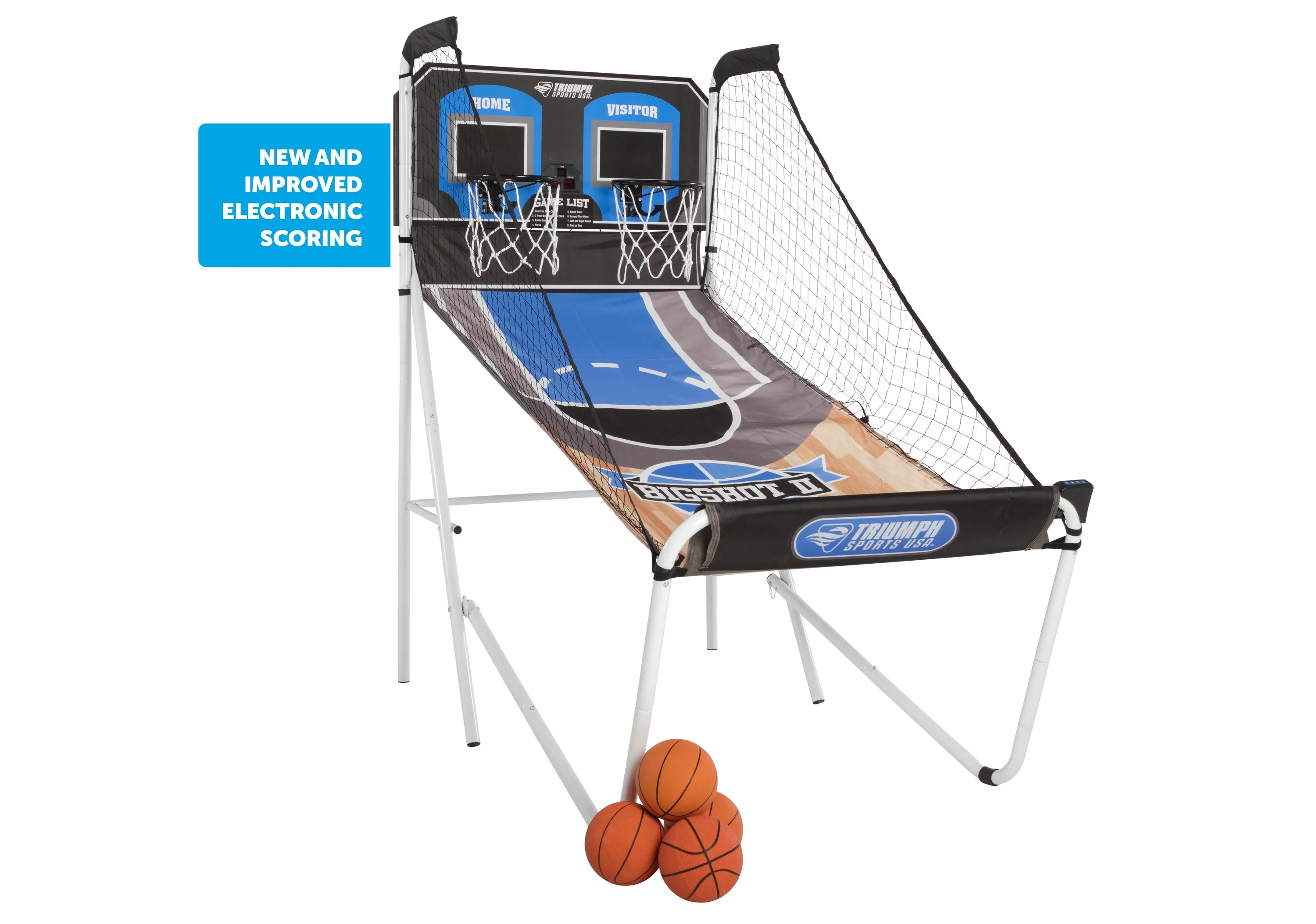 Escalade Sports Triumph Sports - Big Shot Ii -38Mm 8-In-1 Blue Shootout