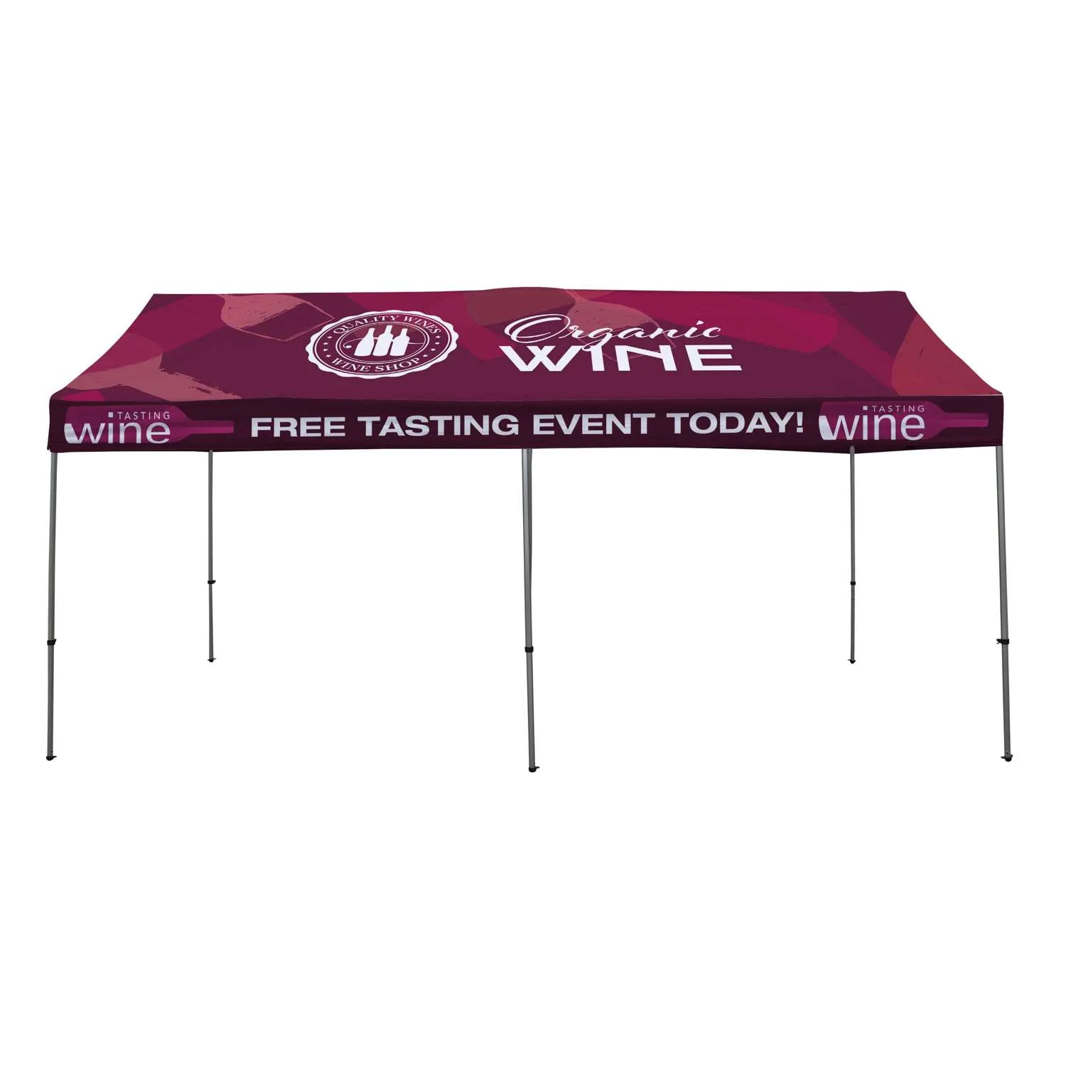 10' x 20' Gable Tent Kit (Dye Sub Full-Color Full-Bleed) view 2