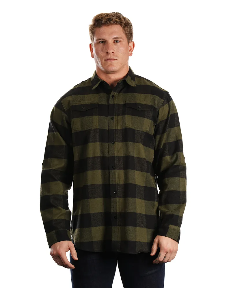 Burnside Men's Plaid Flannel Shirt