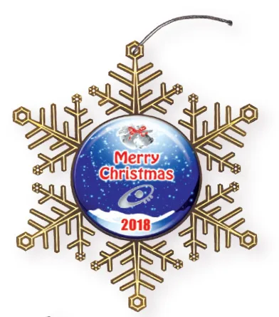 Express Snowflake Holiday Ornament (Domestically Produced) view 2