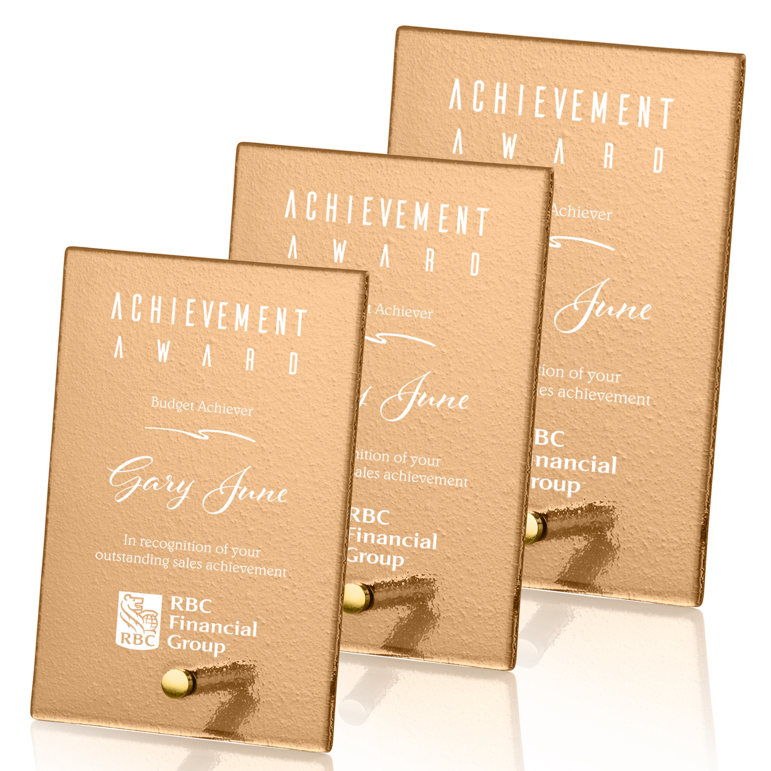 Russet, Rectangle, 1 Color, 1 Location Imprint, Gold