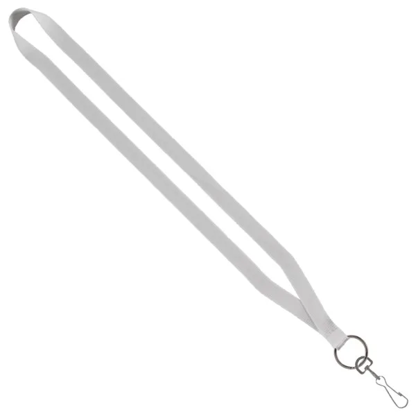 1/2" Polyester Lanyard with Sewn Metal Swivel Snap Hook view 3