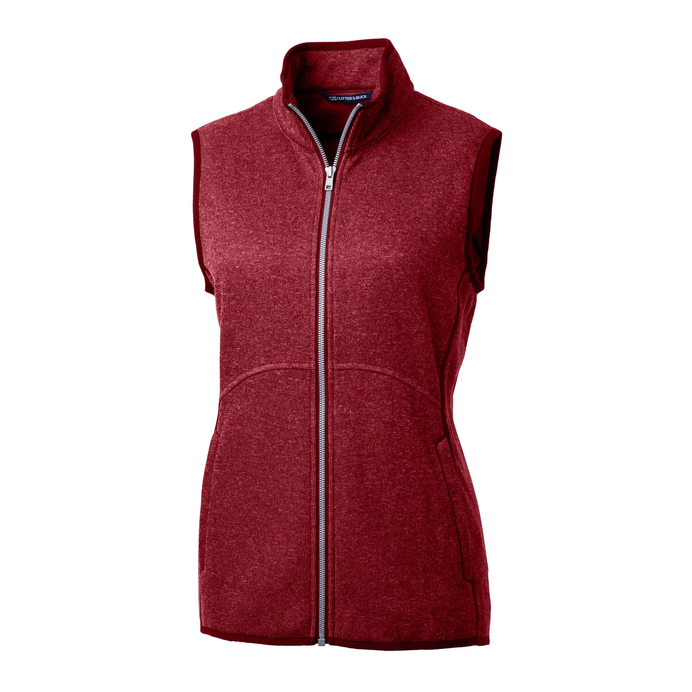 Cutter & Buck Mainsail Sweater Knit Womens Full Zip Vest view 2