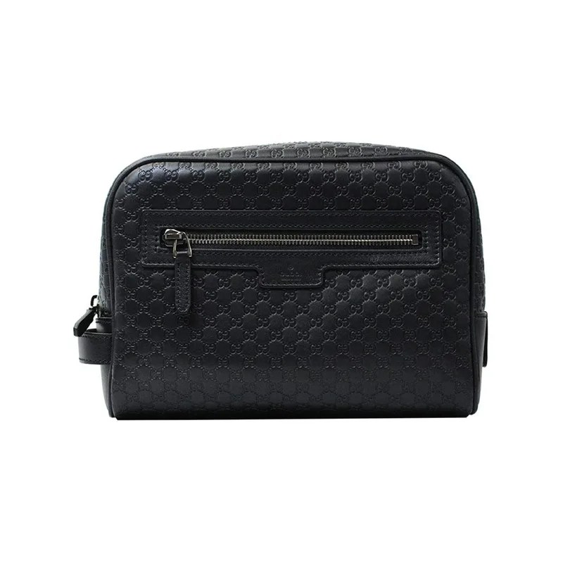Gucci Men's Micro Gg Guccissima Dopp Bag