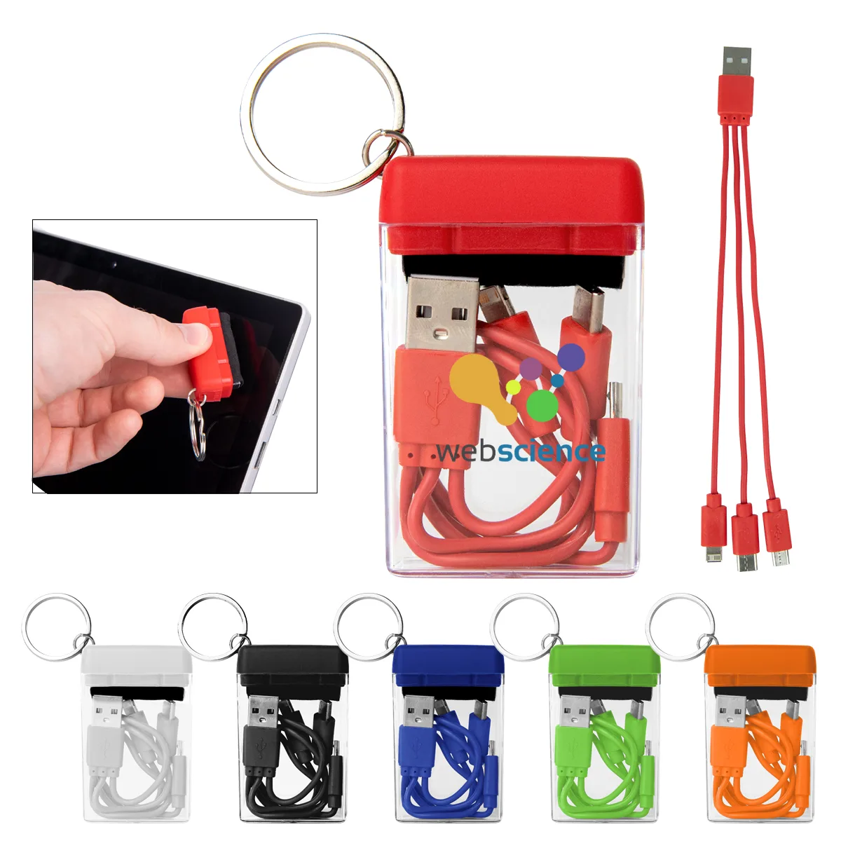 4-in-1 Charging Cable & Screen Cleaner Set view 2