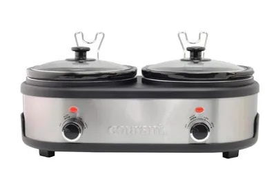 Courant 2.5 QT Double Slow Cooker - Stainless S