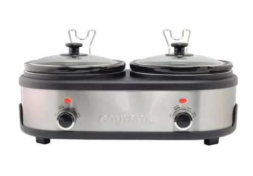 Courant 2.5 QT Double Slow Cooker - Stainless S