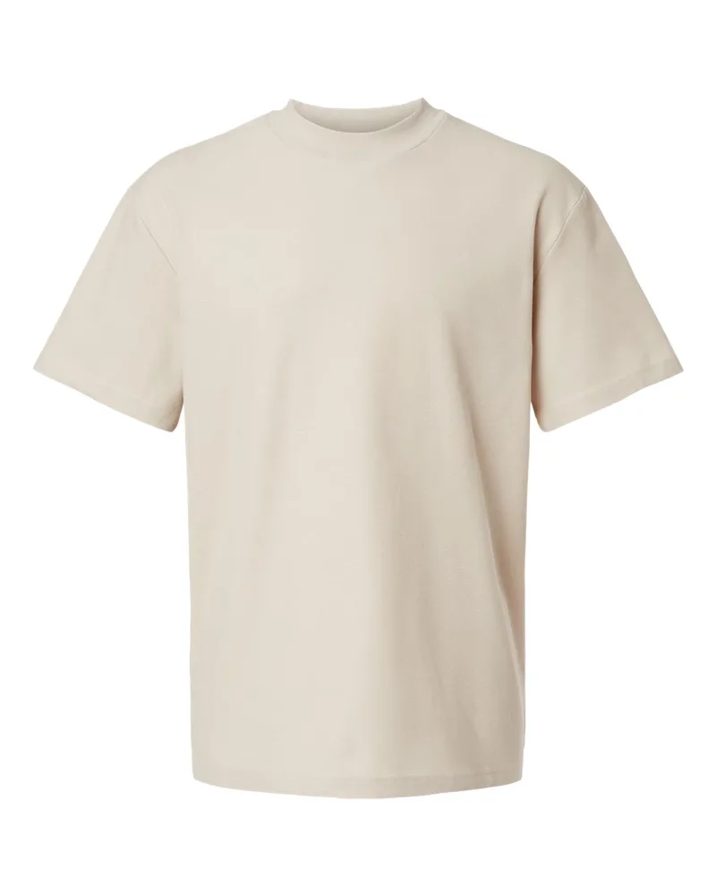 American Apparel® Unisex Pique Mockneck T-Shirt view 4