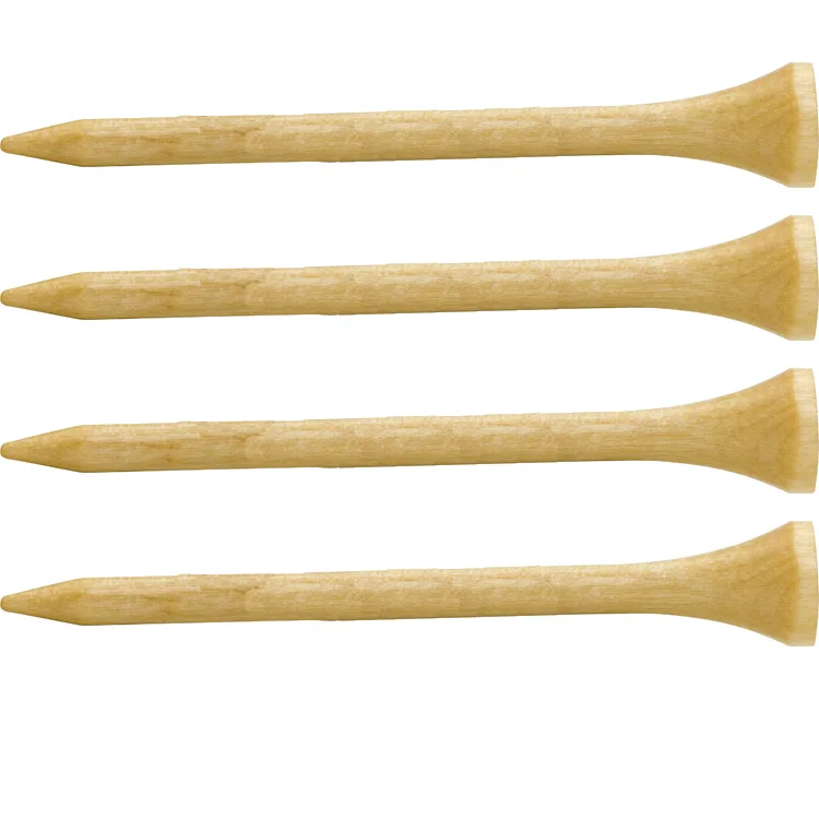 4 Pack Wood Golf Tees 2-3/4" view 2