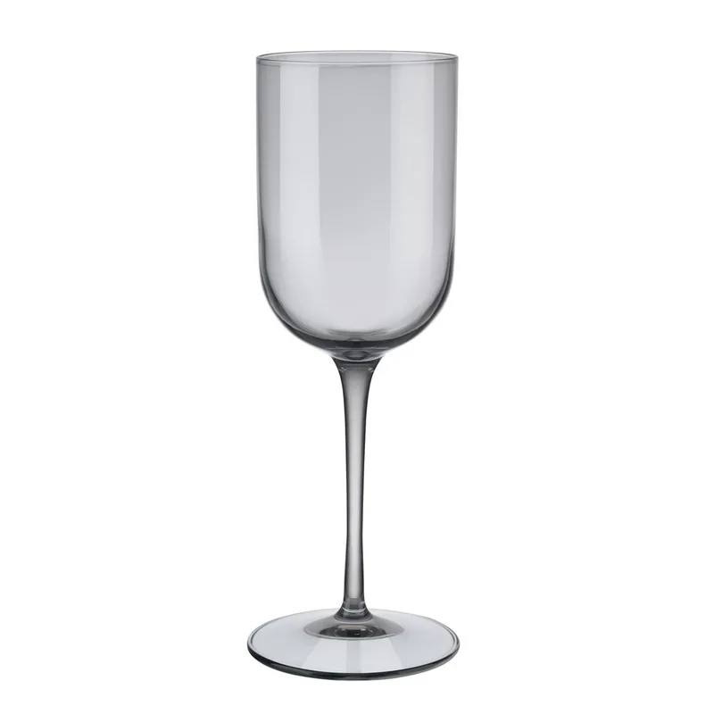 Blomus Fuum White Wine 9.5 Ounce Glasses - Set Of 4 - Smoke