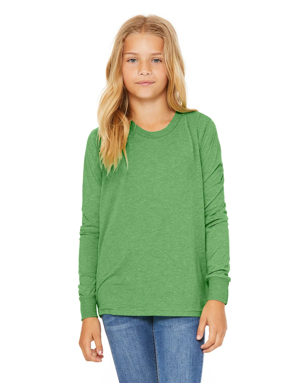 BELLA+CANVAS Youth Triblend Long-Sleeve T-Shirt view 2