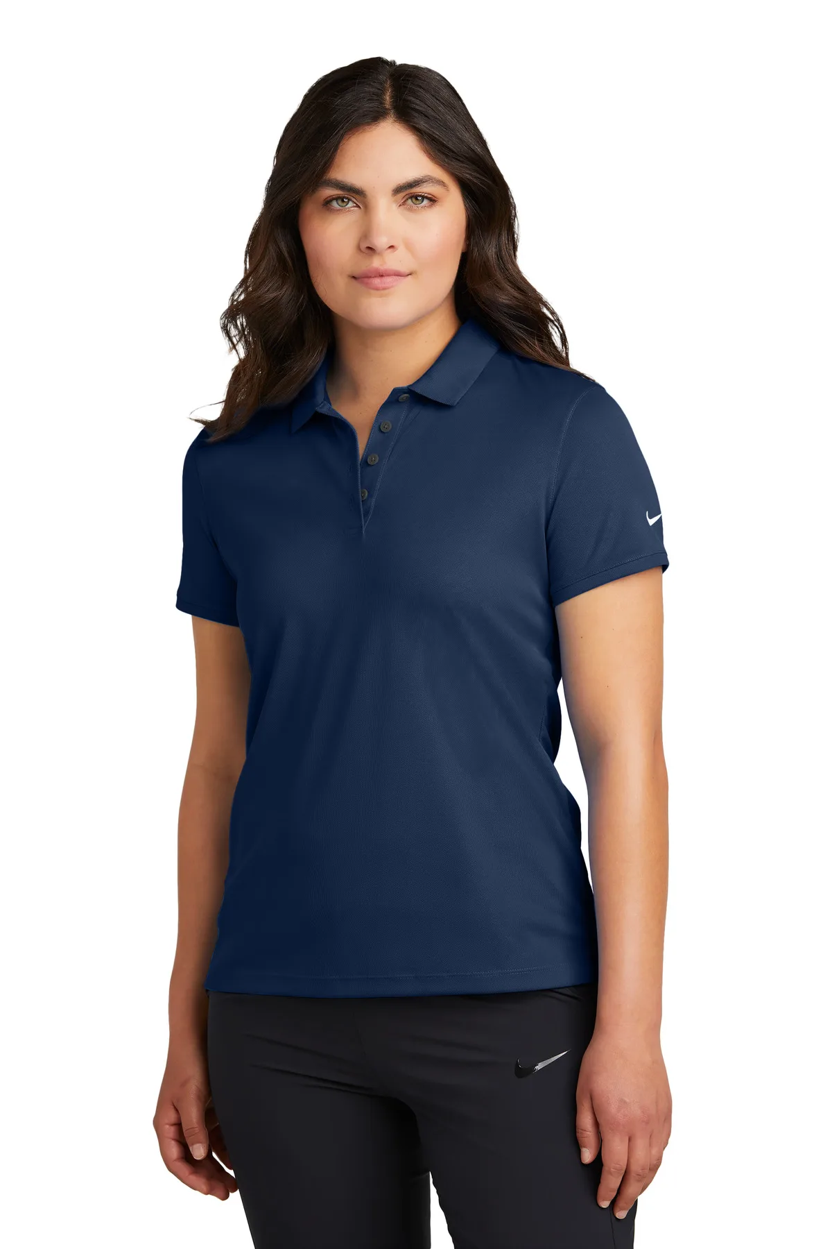 College Navy Blue Blank Front Lifestyle