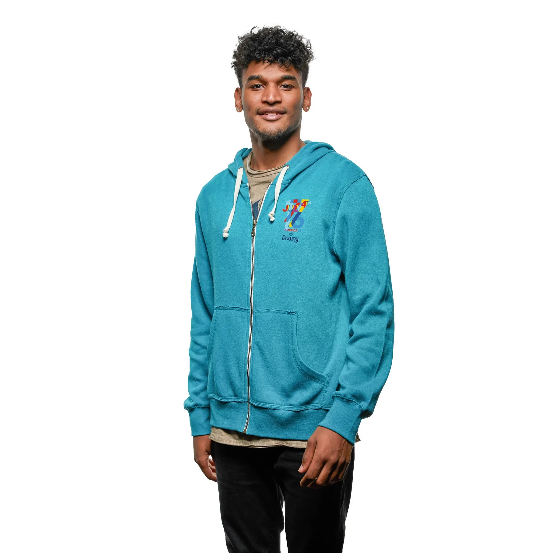 America250 ACE Men's Super Soft Whisper Fleece Full Zip Hoodie view 4