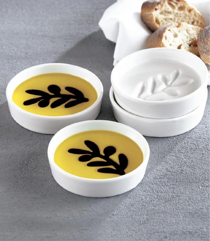 Jeanne Fitz Olive Oil And Balsamic Vinegar 4Pc Dipping Set