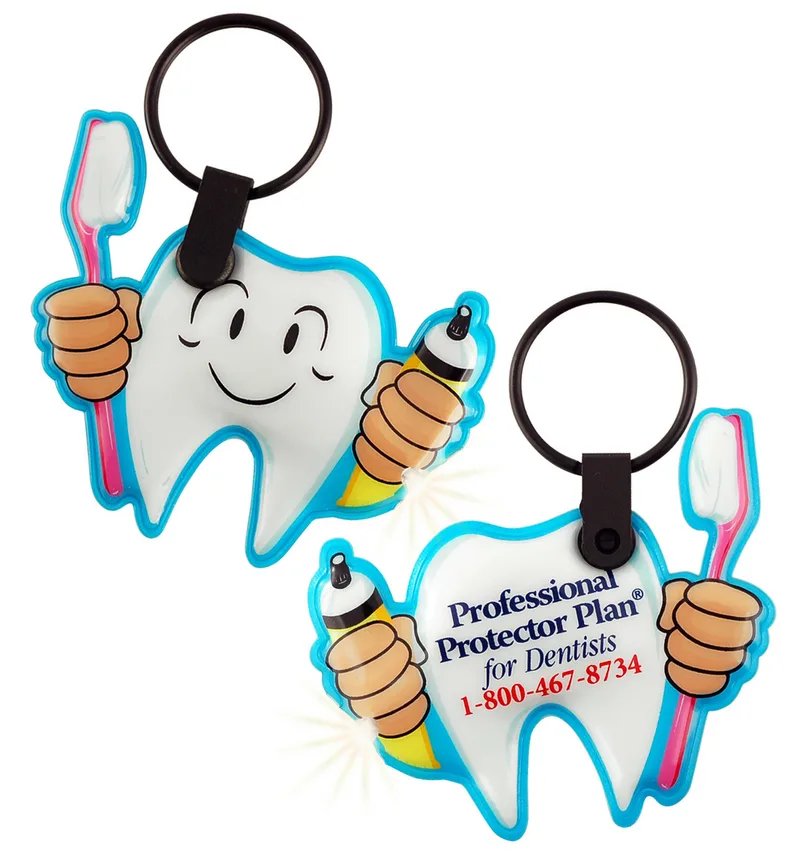 ShapeLights™ Color-A-Shape Key Ring Flashlight (Tooth)