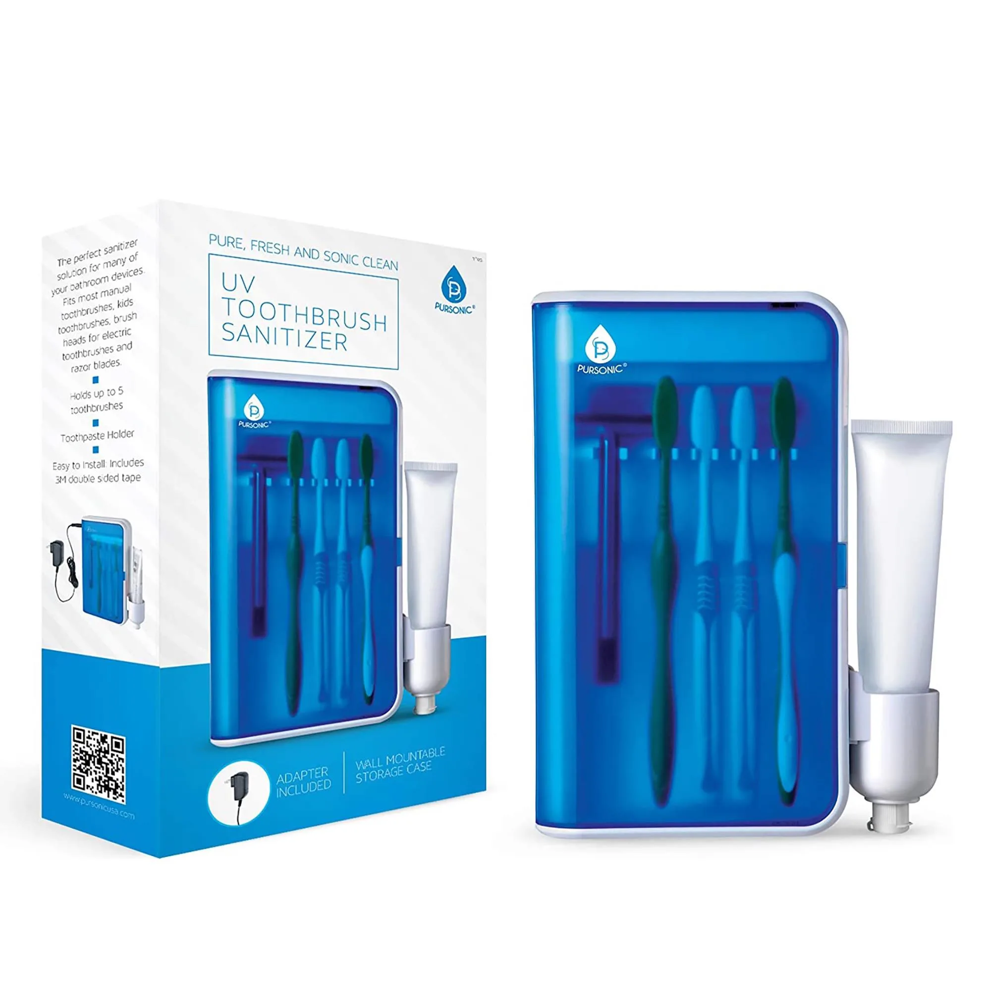 Pursonic Uv Family Toothbrush Sanitizer w/Ac Adapter