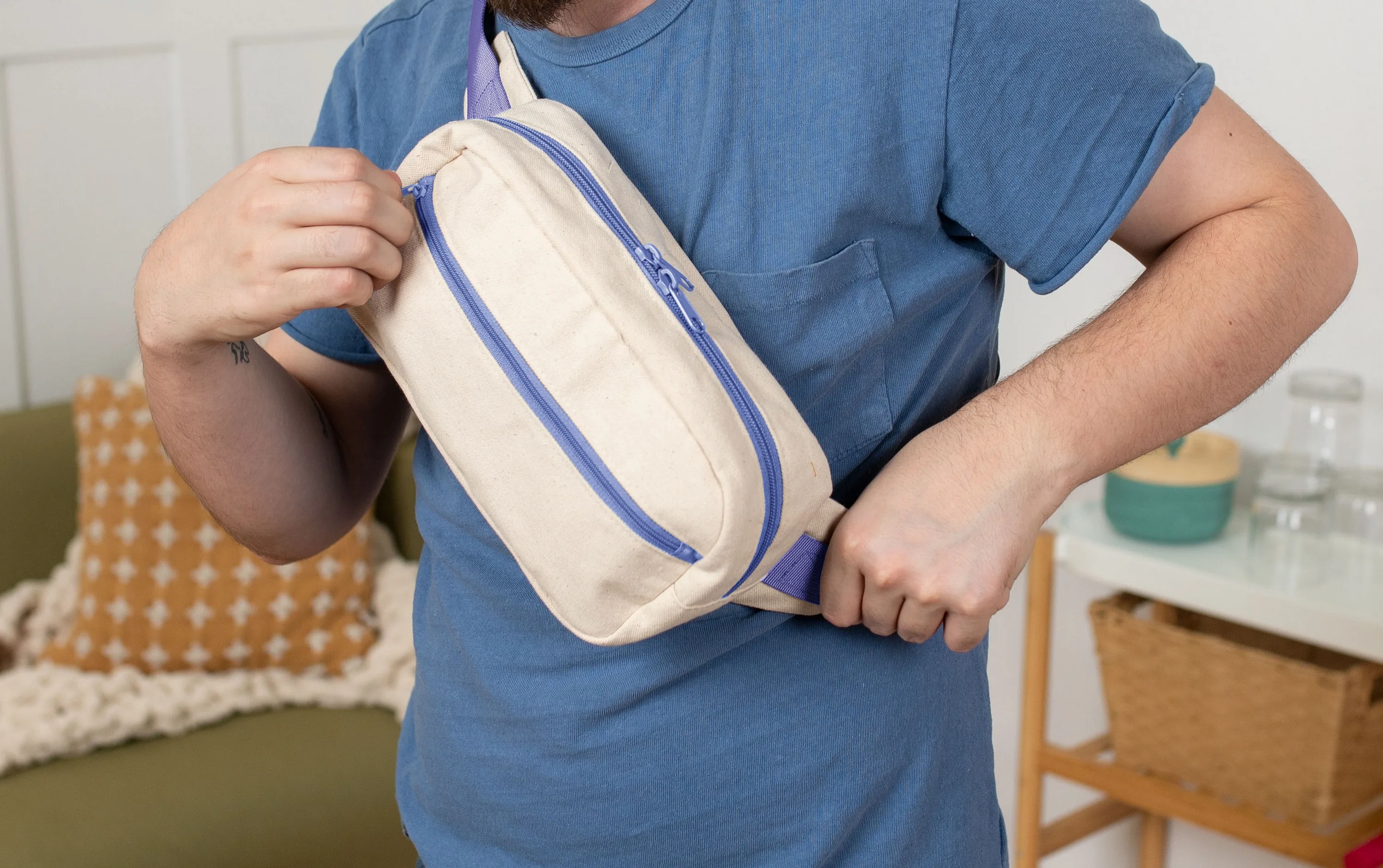 Hip Bag (Natural Canvas)