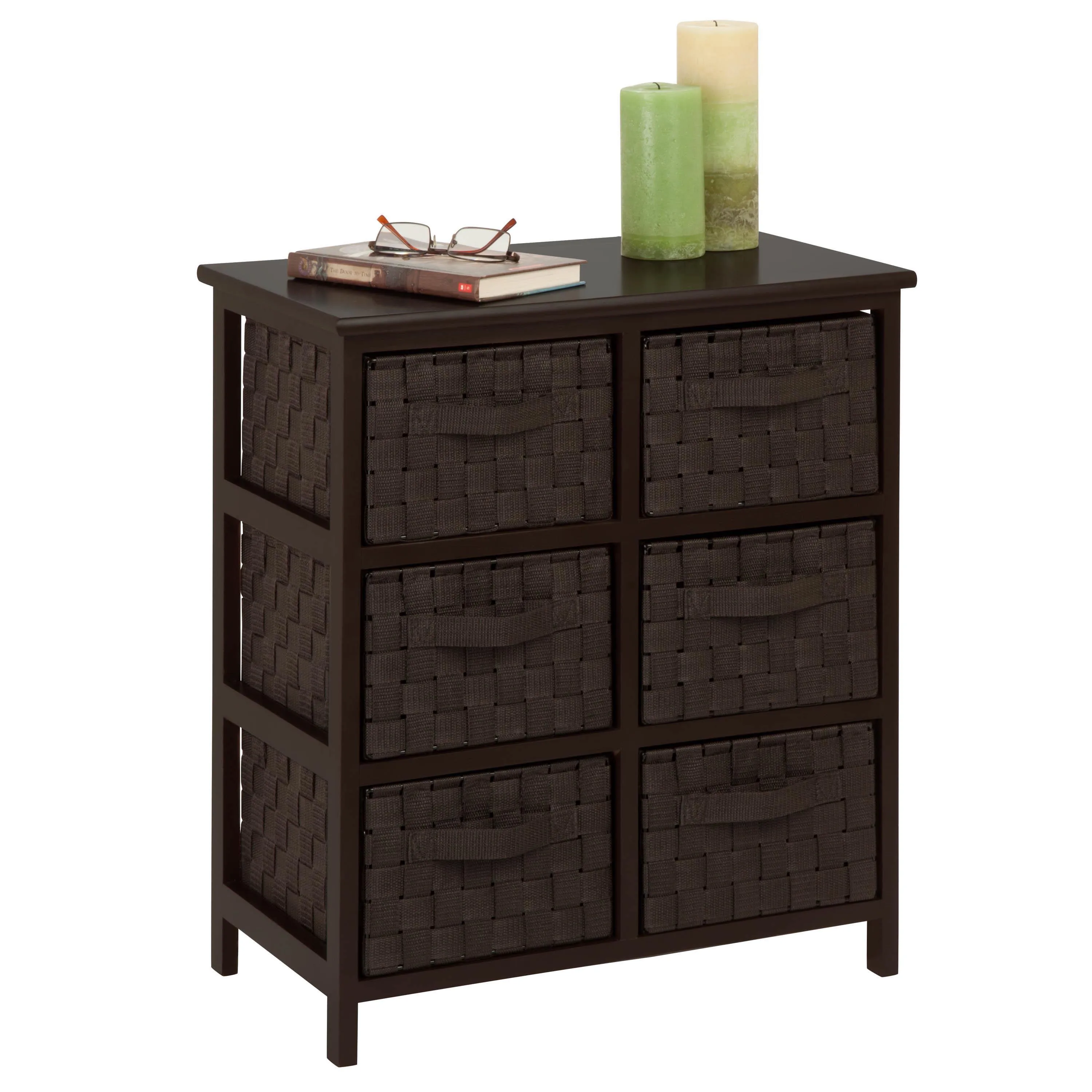 Honey-Can-Do 6 Drawer Storage Chest - Espresso