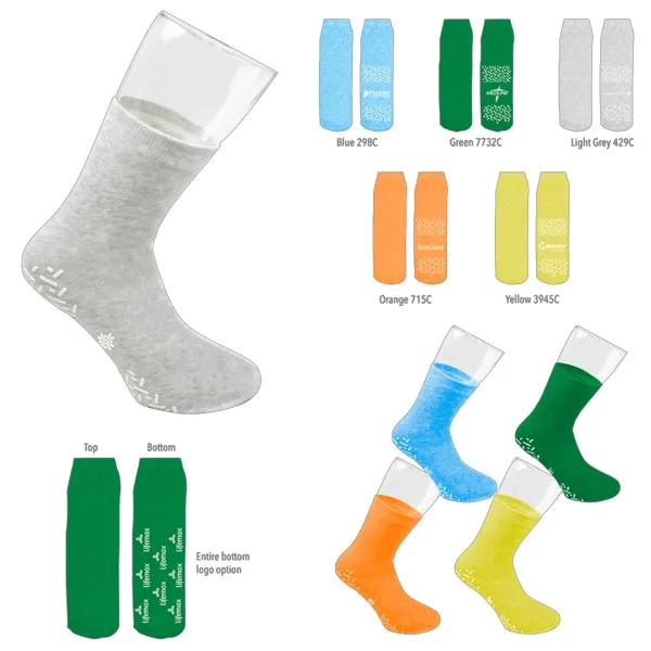 IMPORT Comfy-Fit Single Side Non-Slip Grip Socks