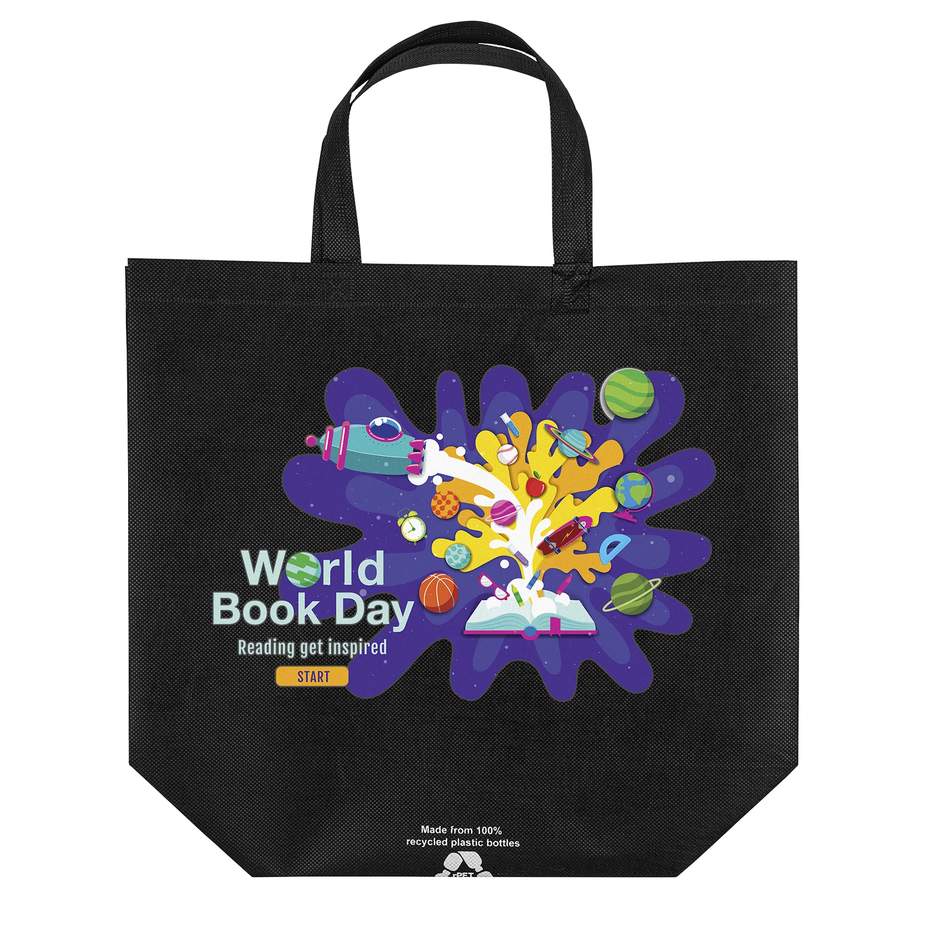 Sea™ - R-PET Non-Woven Totes - ColorVista (16" x 6" x 12")