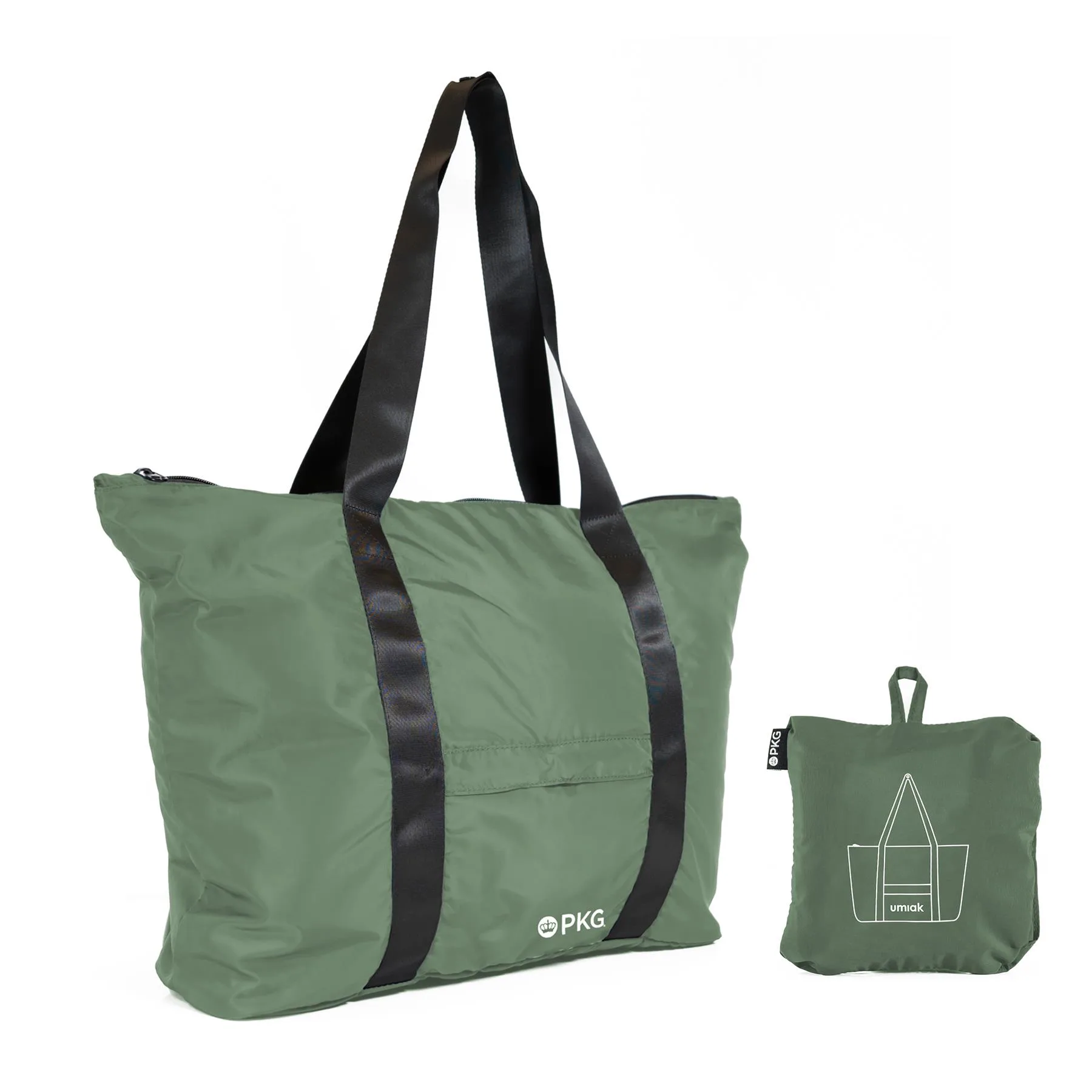 PKG Umiak 33L Recycled Packable Tote Bag - Forest Green