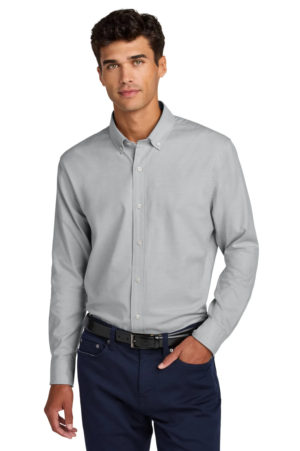 Mercer+Mettle® Long Sleeve Modern Oxford Shirt view 2