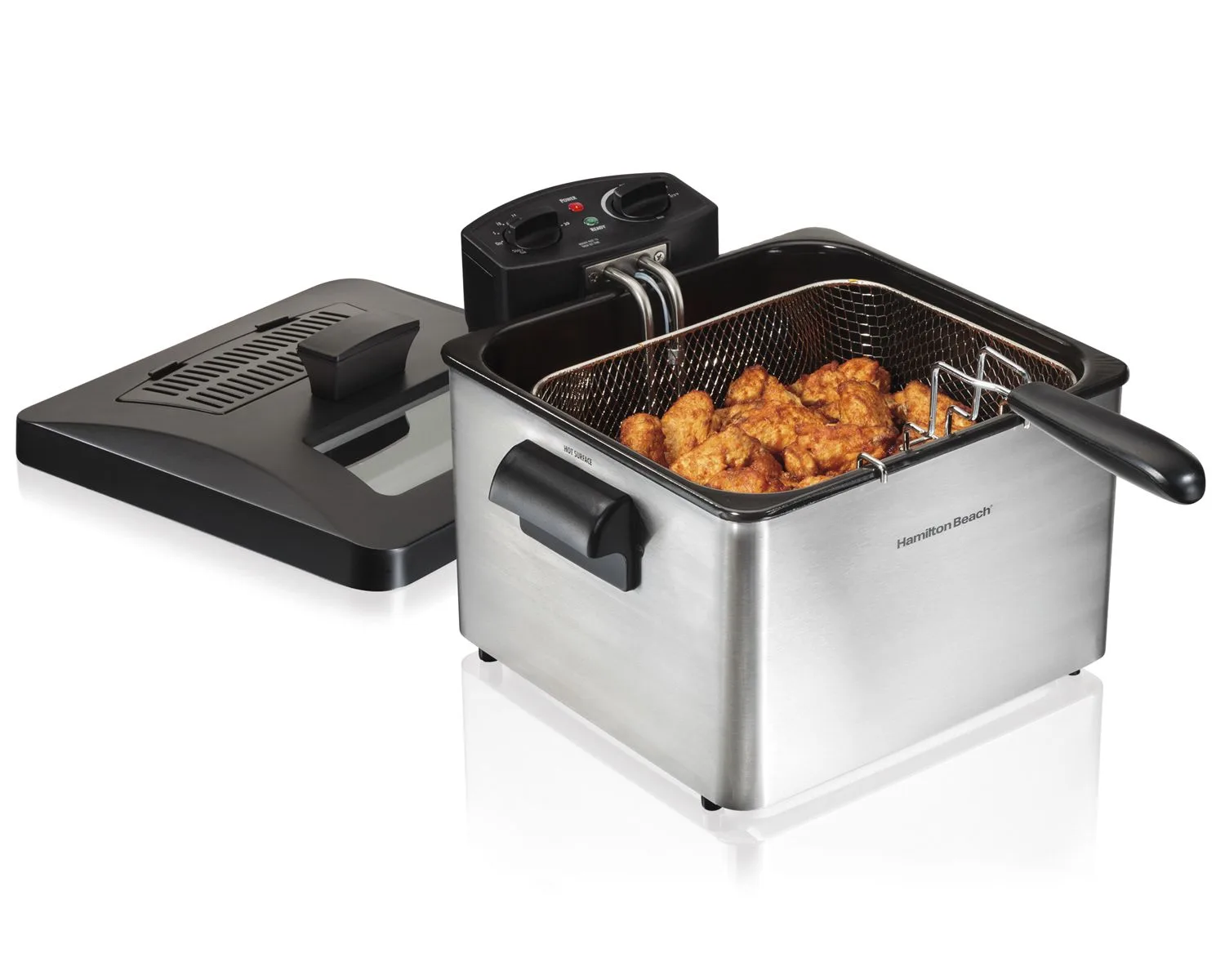 Hamilton Beach® Professional-Style Deep Fryer w/Double Basket