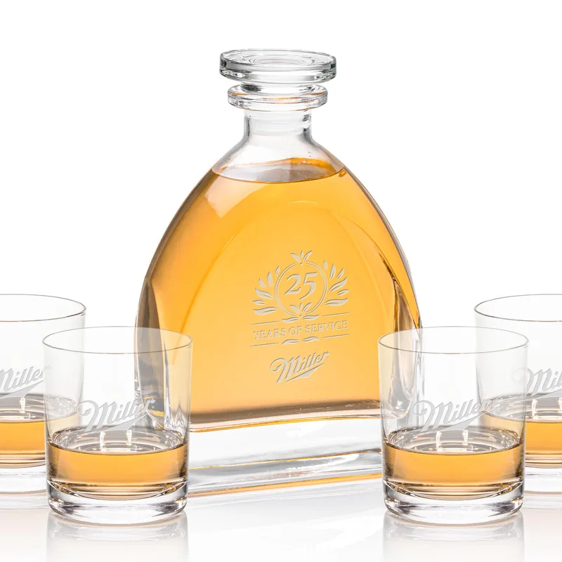 Decanter Set, Decanter & 4 OTR